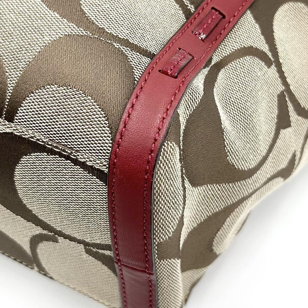 良品 COACH シグネチャー トートバッグ バッグ スカーフ付