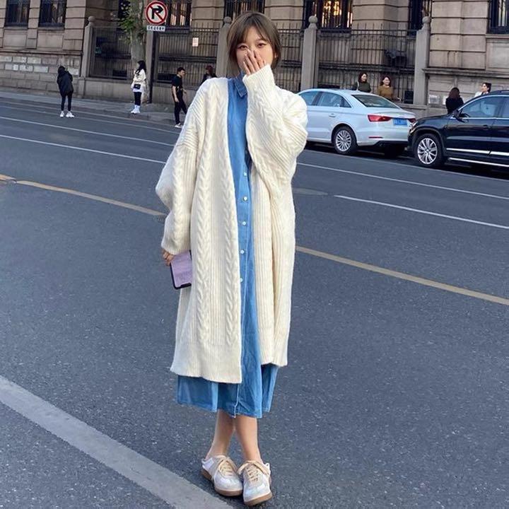 超新大人気 コーデ ロングニット カーディガン ボレロ オーバーサイズ 大きs9