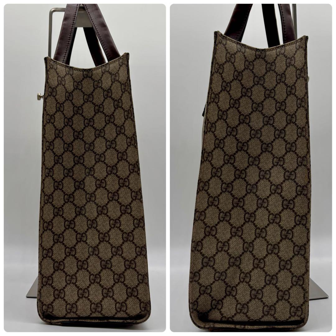✨GUCCI グッチ GG スプリーム PVC レザー トートバッグ A4