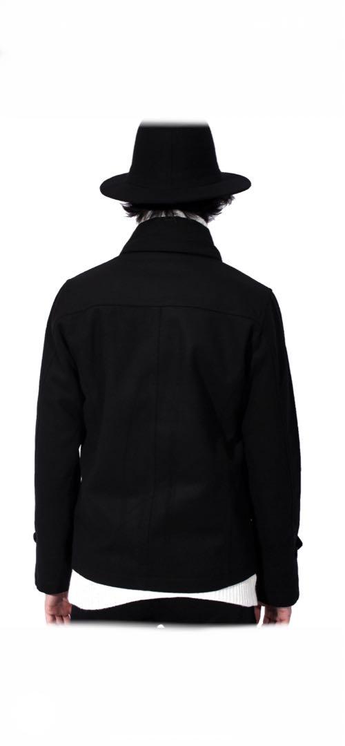 最終お値下げ☆極美品 D＆G ナポレオンジャケット ピーコート 黒