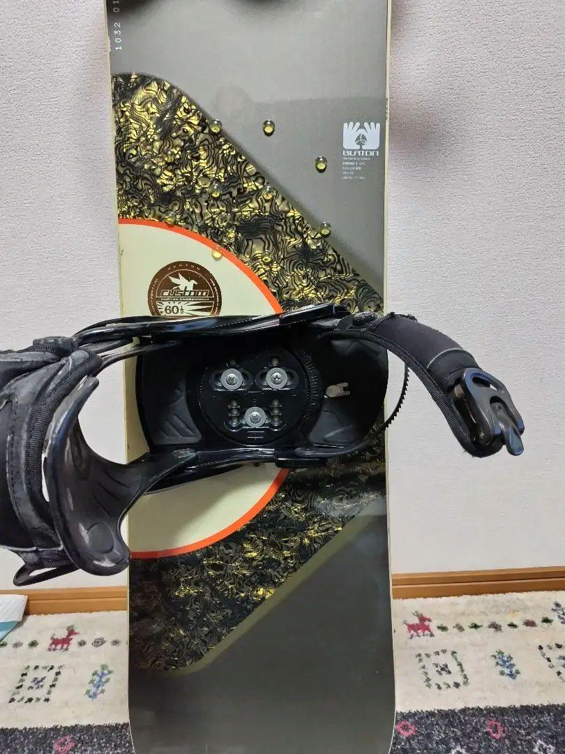 BURTON　スノーボード グレー/イエロー 　ビンディング　YONEX