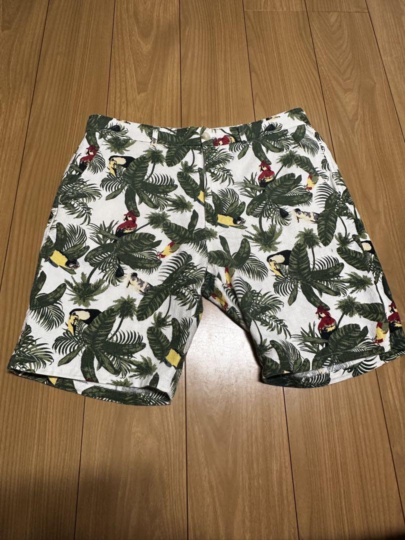 美品 ジャストカヴァリ レディース トロピカル柄 ショートパンツ イタリア製 M 920401-01.jpg