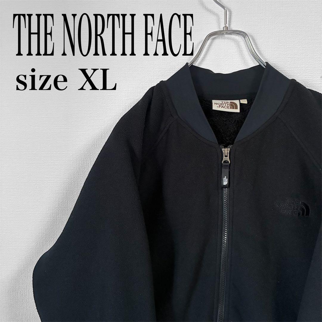 美品 THE NORTH FACE フリースブルゾンブラック XL