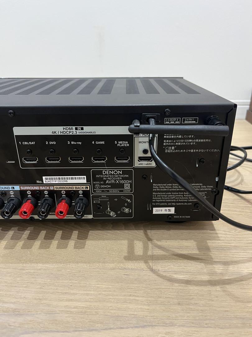 DENON AVアンプ AVR-X1600H リモコン、テストマイク付 DENON AVアンプ AVR-X1600H リモコン、テストマイク付 - メルカリ