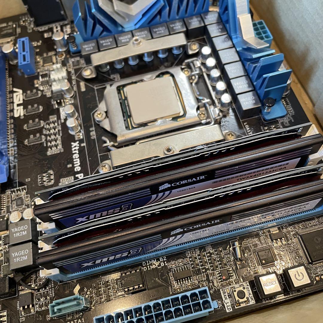 ASUS P7P55D-E EVOマザーボード セット LGA 1155 - メルカリ