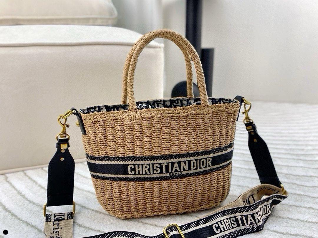DIORかごバッグおしゃれなハンドバッグショルダーバッグ