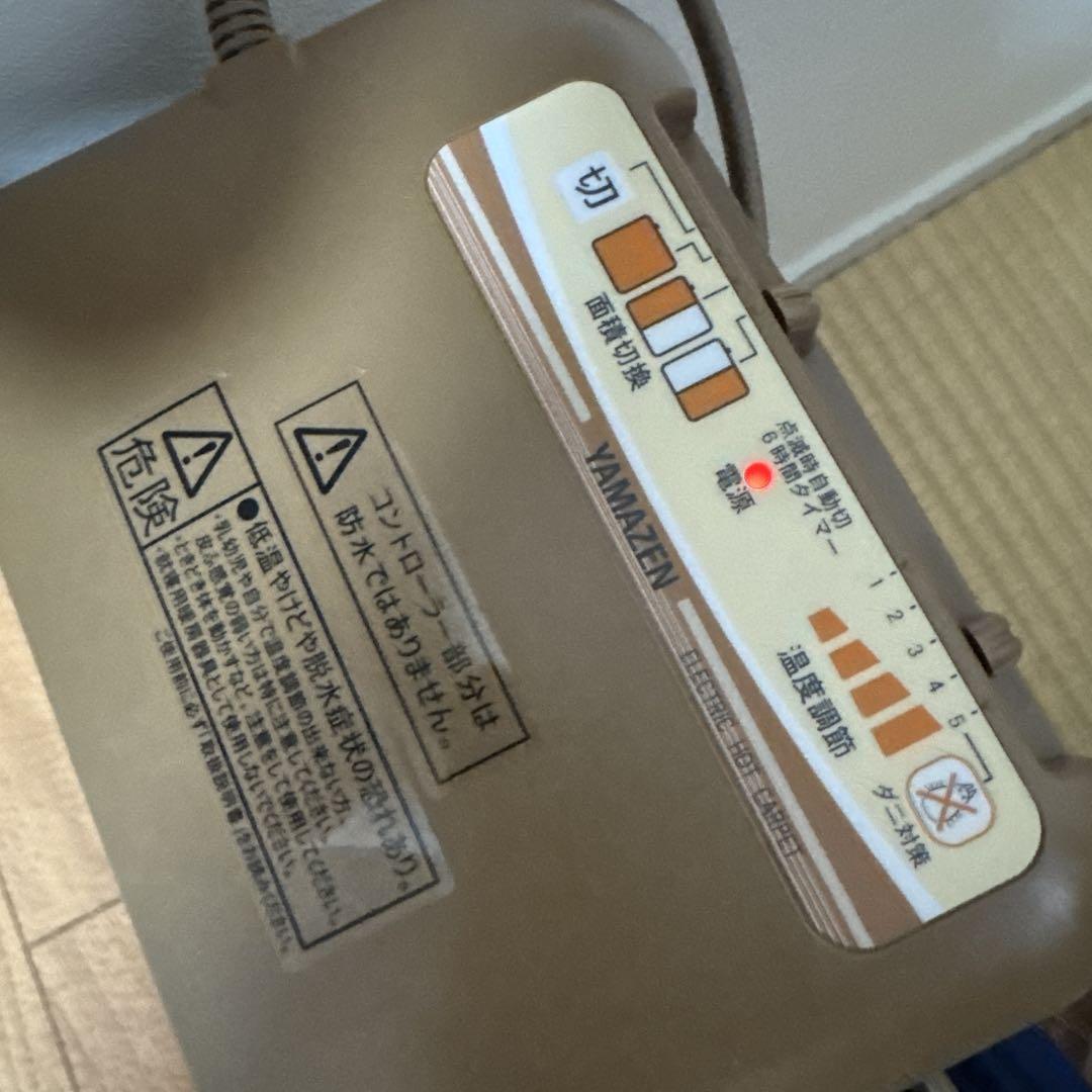 [山善] フローリング調 ホットカーペット　ダニ退治機能 ライトブラウン