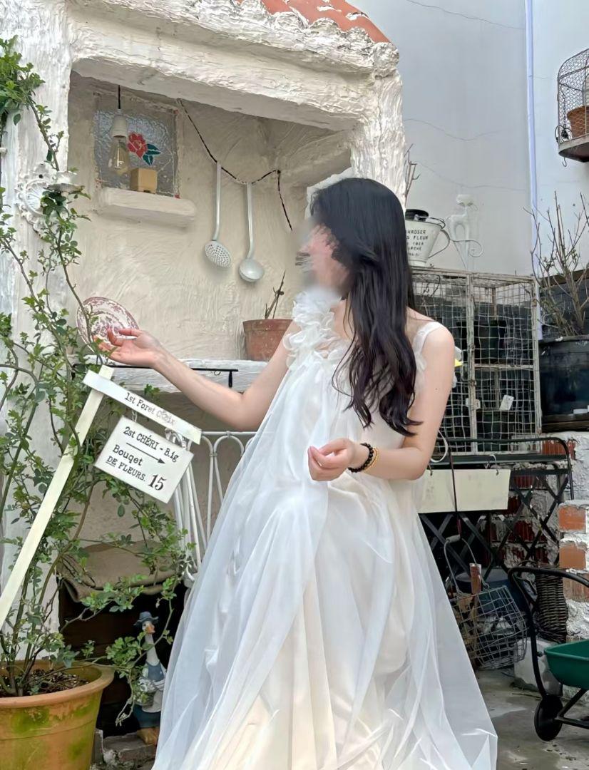 新品未使用】前撮りドレス 結婚式 チュールウェディングドレス