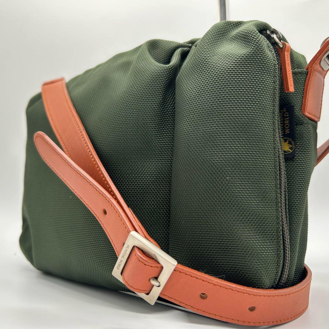 極美品　ハンティングワールド　ショルダーバッグ　バリスティック　ナイロン　メンズ