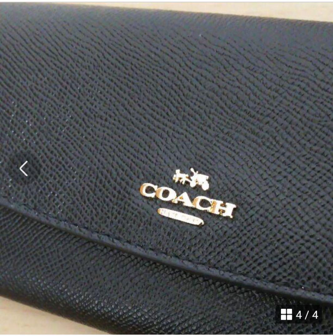 新品 COACH 長財布 ブラック