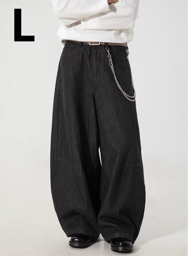 ワイドデニム 黒デニム バギーデニム baggy y2k opium 韓国