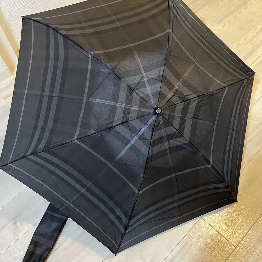 新品 バーバリー BURBERRY 傘 折り畳み傘 ブラック