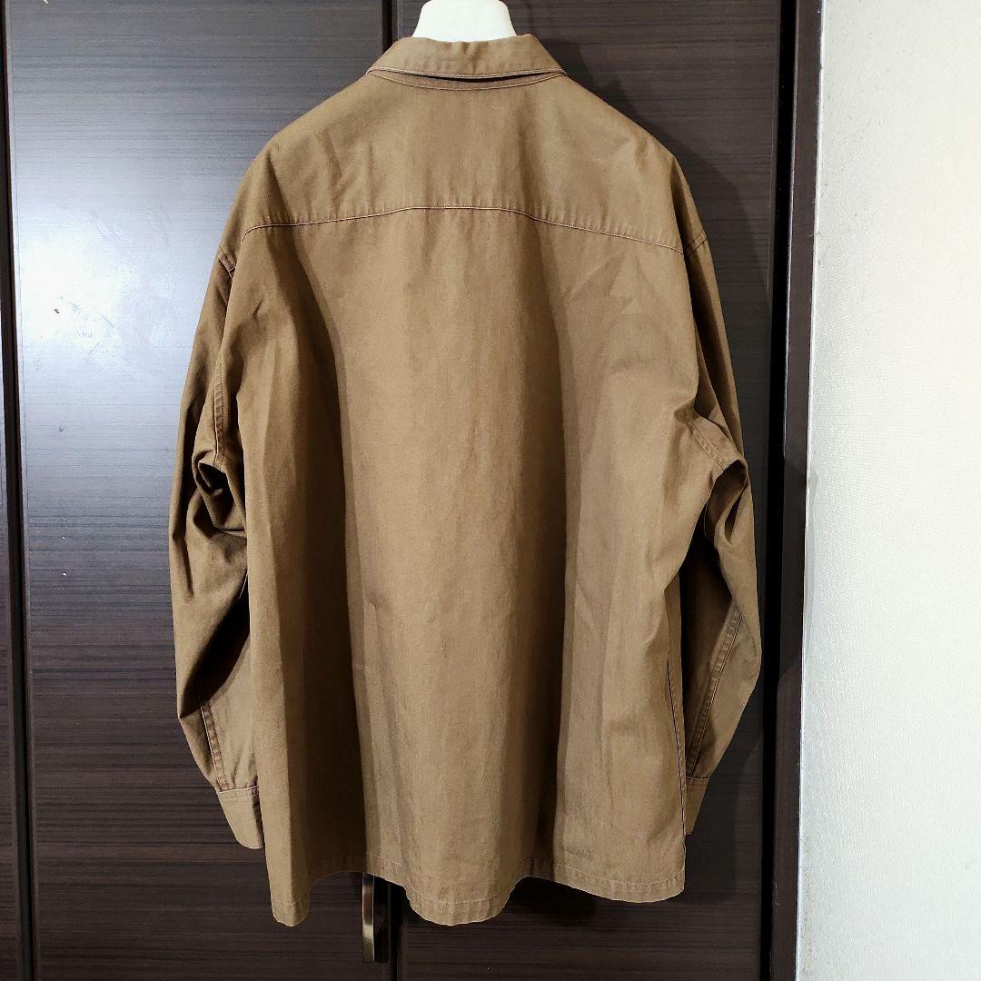 b11 パパス アイランド コットン ジャケット/スイングトップ 茶/L b11 パパス アイランド コットン ジャケット/スイングトップ 茶/L