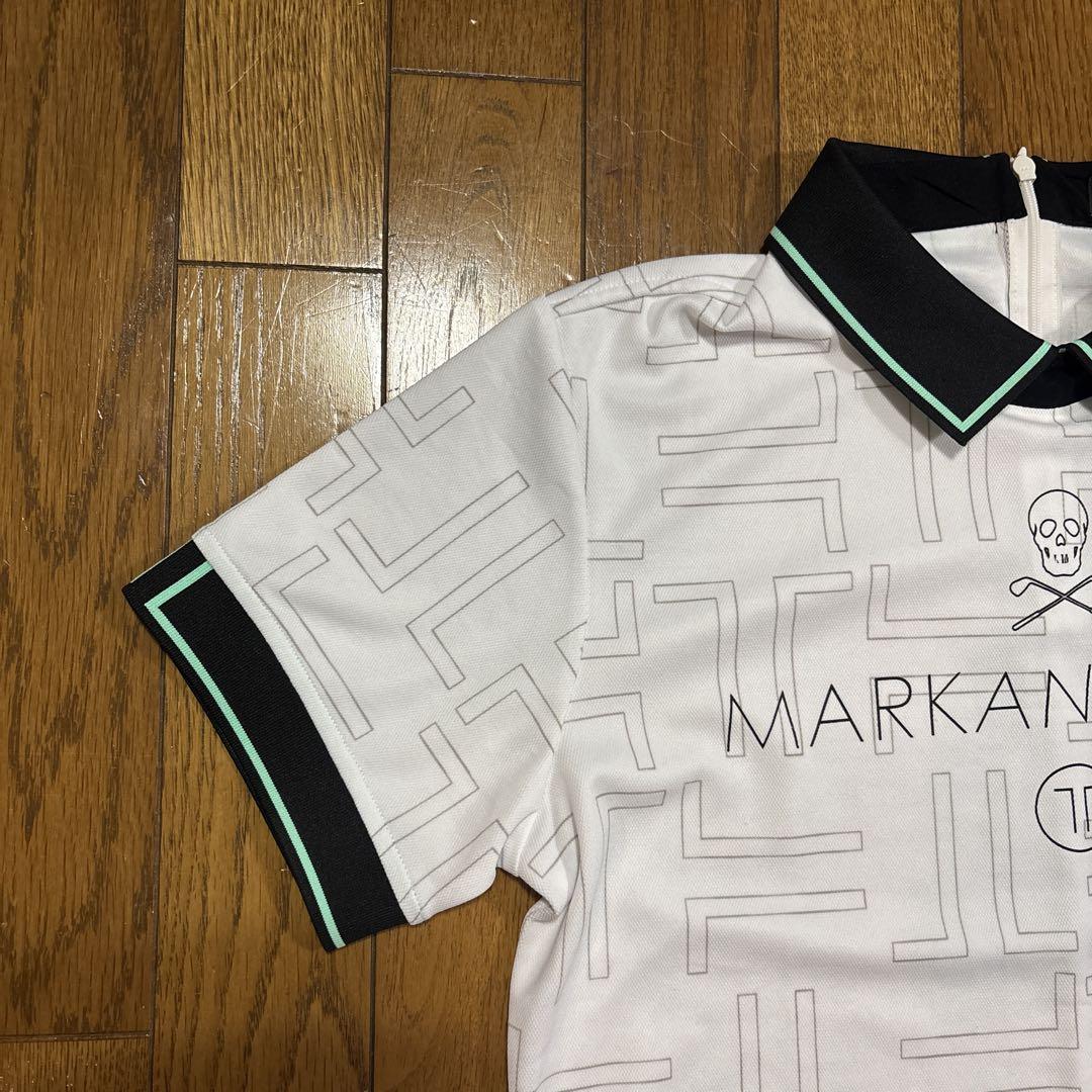 【新品】マークアンドロナ レディース ポロシャツ（38） MARK&LONA マークアンドロナ 半袖ポロシャツ ブラック系 38