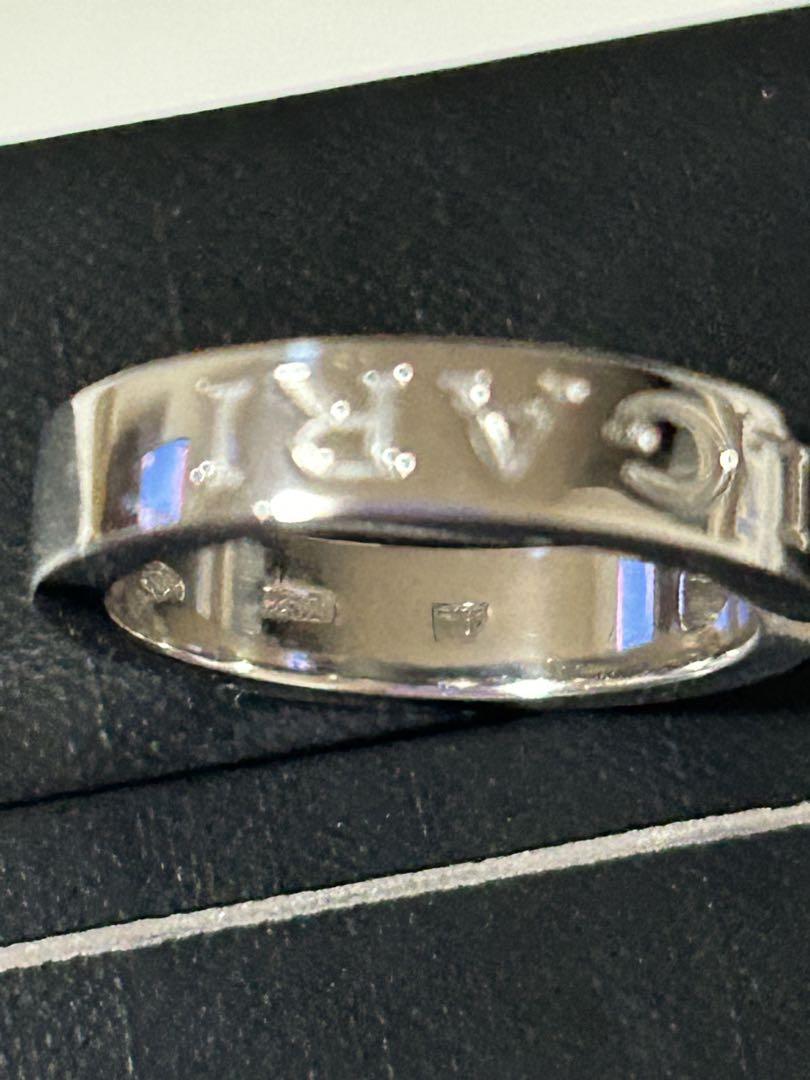 ブルガリ BVLGARI ダブルロゴ ダイヤモンド　リング　8号　k１８WG