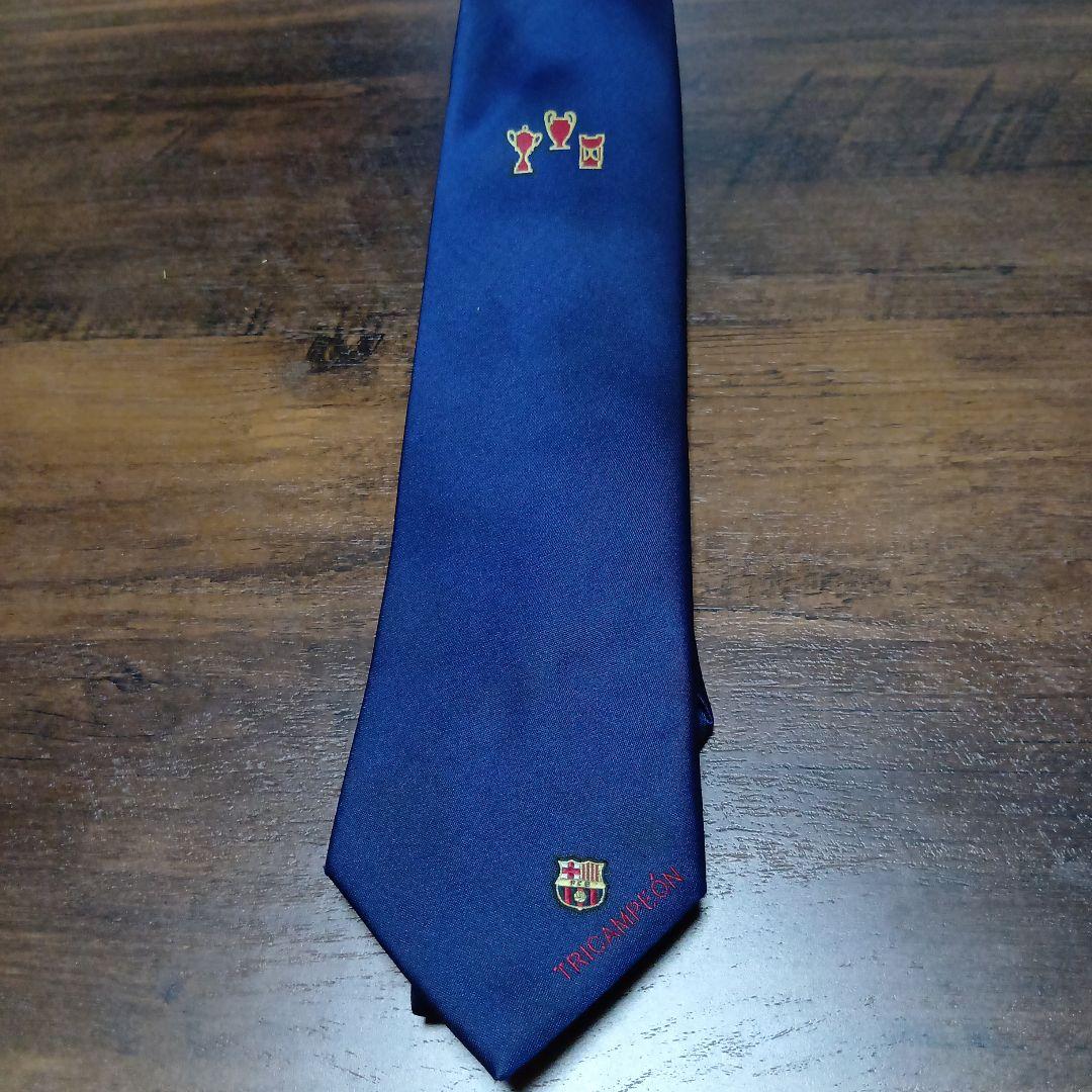 ネクタイ FCバルセロナ ネクタイ 3冠達成記念 サッカー
