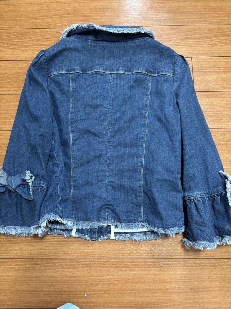 エムズグレイシー  デニムジャケット 38 Mサイズ M'S GRACY - エムズグレイシー デニムジャケット 38 リボン M'S