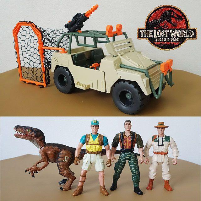 【フィギュア】ジュラシックパーク ネット・トラッパーとフィギュアセット　ワールド