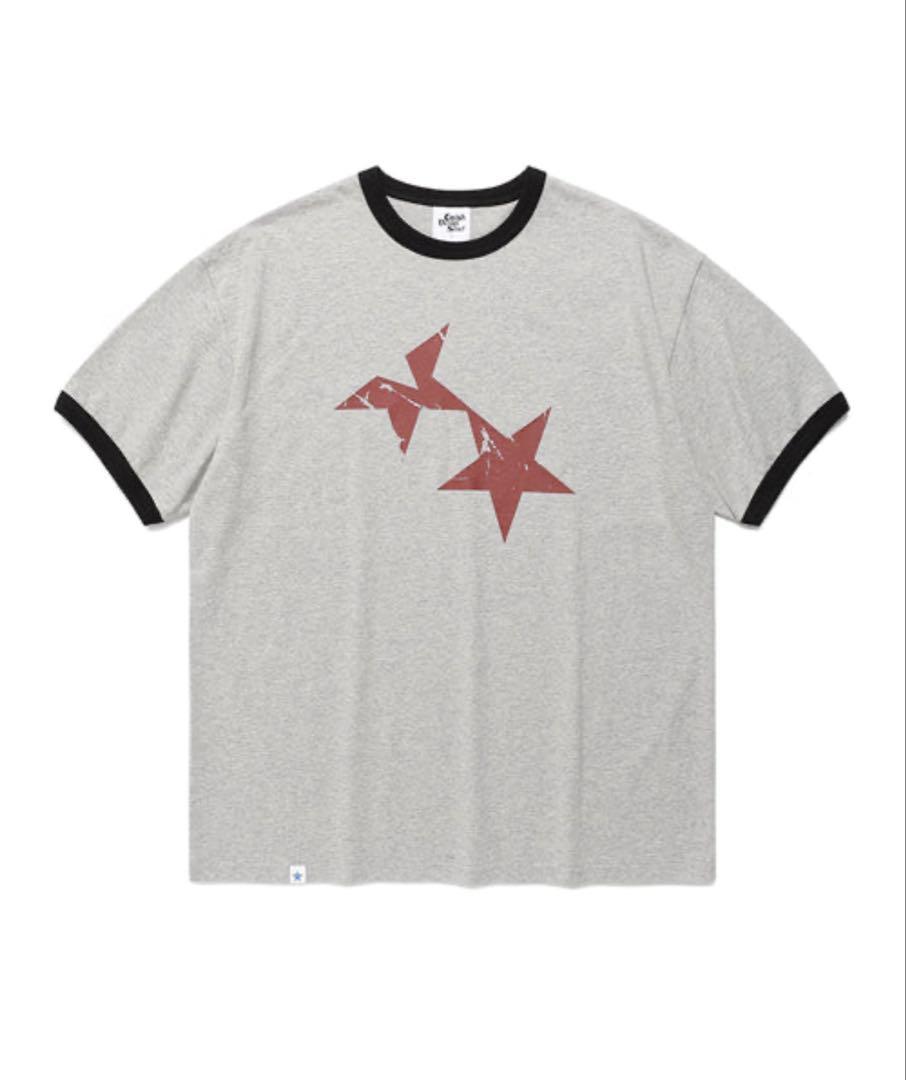 cavish ツインスターリンガーtシャツ　グレー