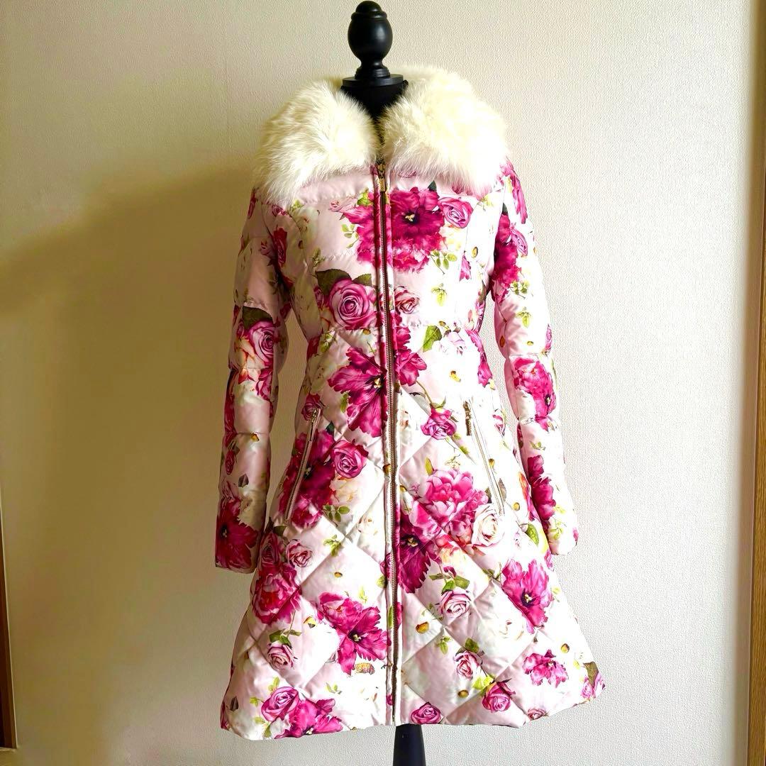 EmiriaWiz エミリアウィズ ベルフルール ダウンコート M 花柄 EmiriaWiz エミリアウィズ ベルフルール ダウンコート M 花柄