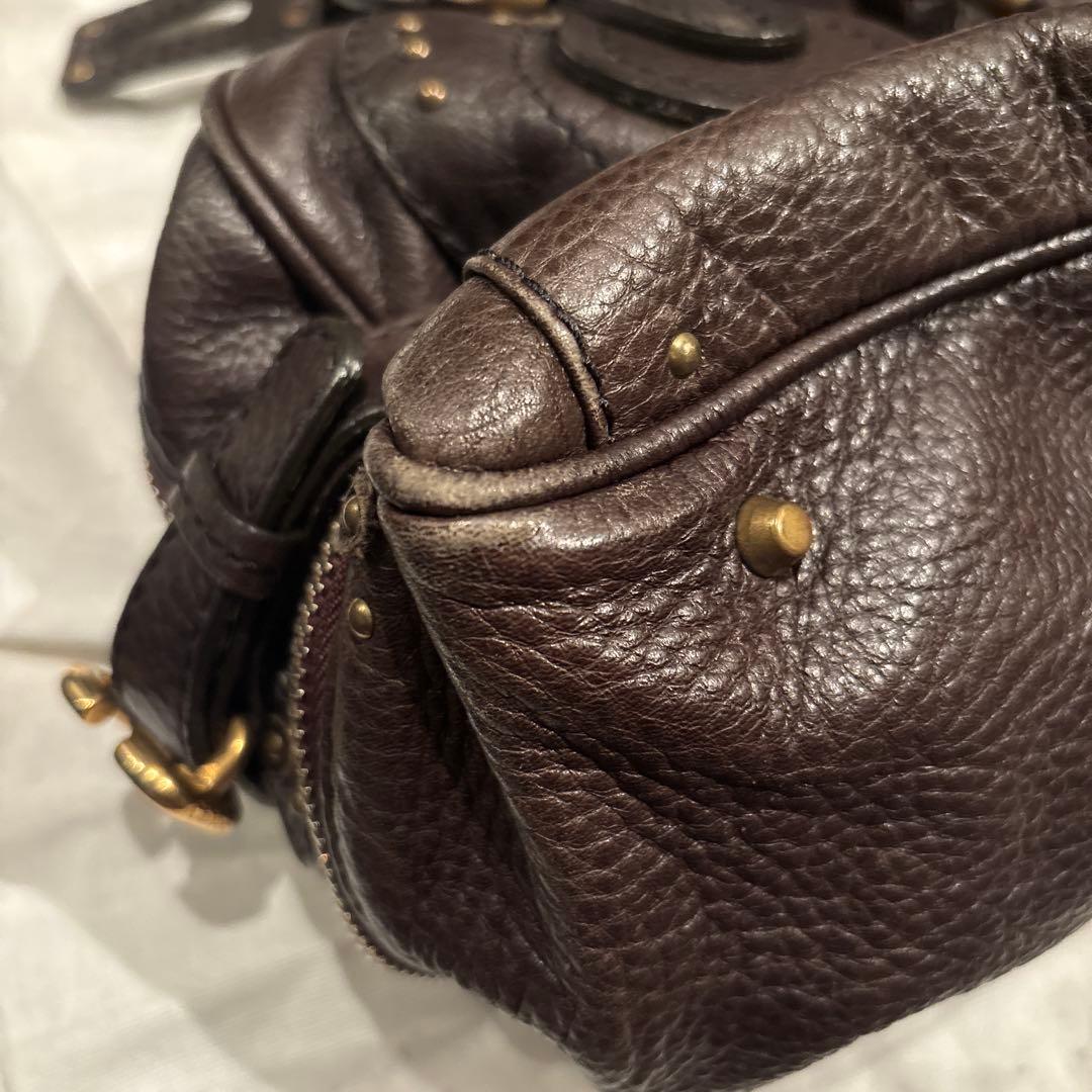 Chloé ダークブラウン ハンドバッグ PADDINGTON - メルカリ Chloé ダークブラウン ハンドバッグ PADDINGTON - メルカリ