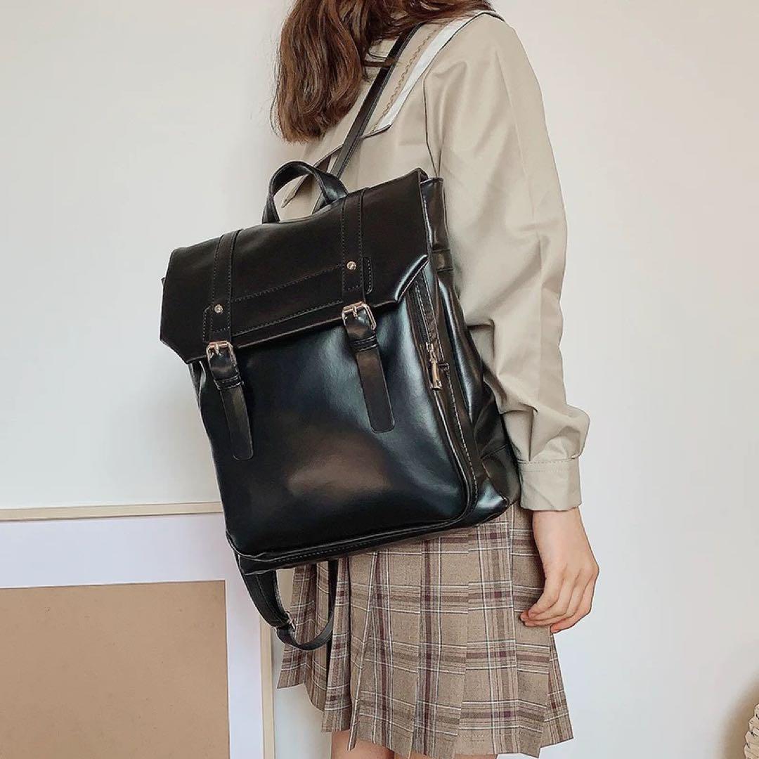 可愛いシンプルバックパック★お出かけ用スクールバッグ年中使用OK