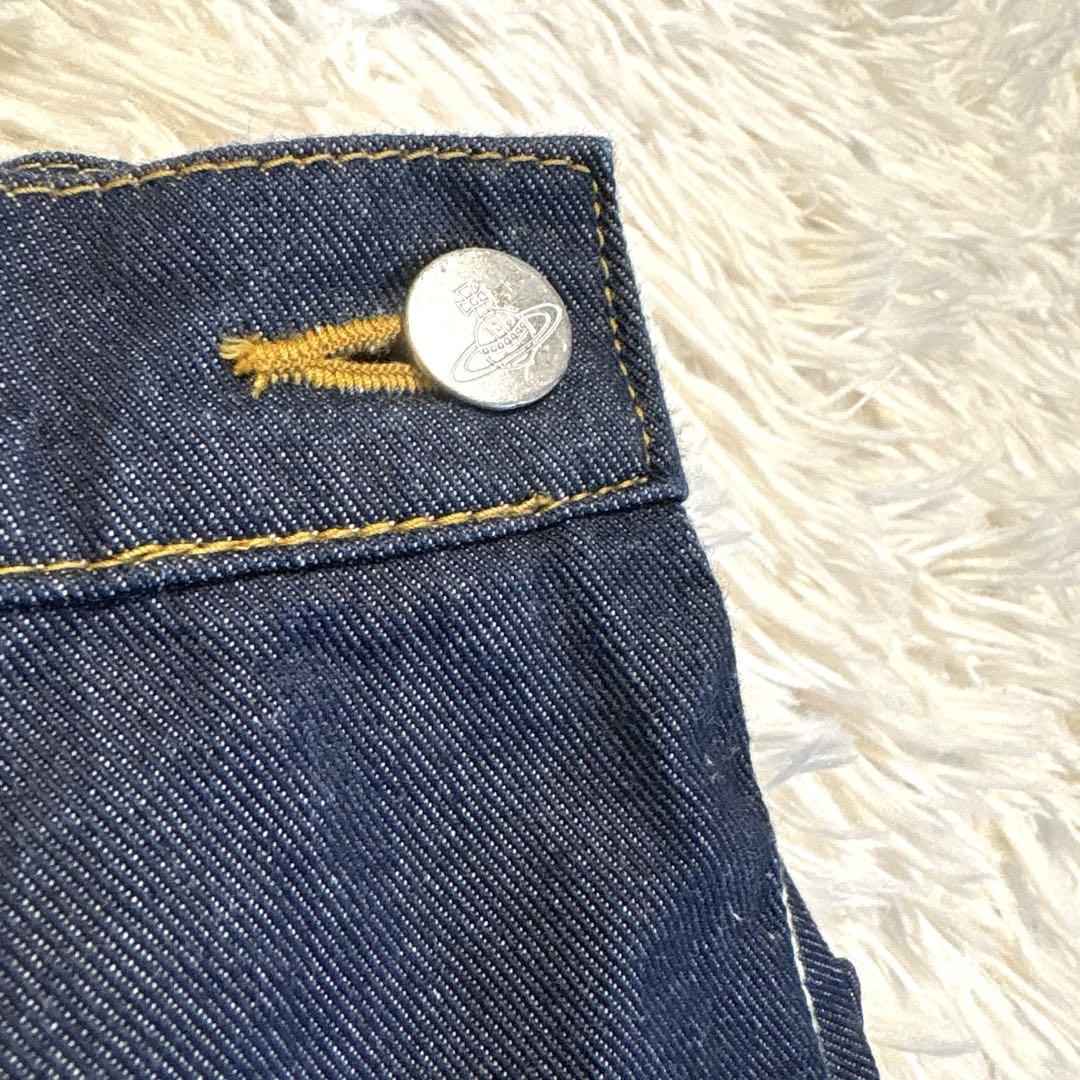 美品✨Vivienne レッドレーベル スカート 変形デニム オーヴ刺繍　2