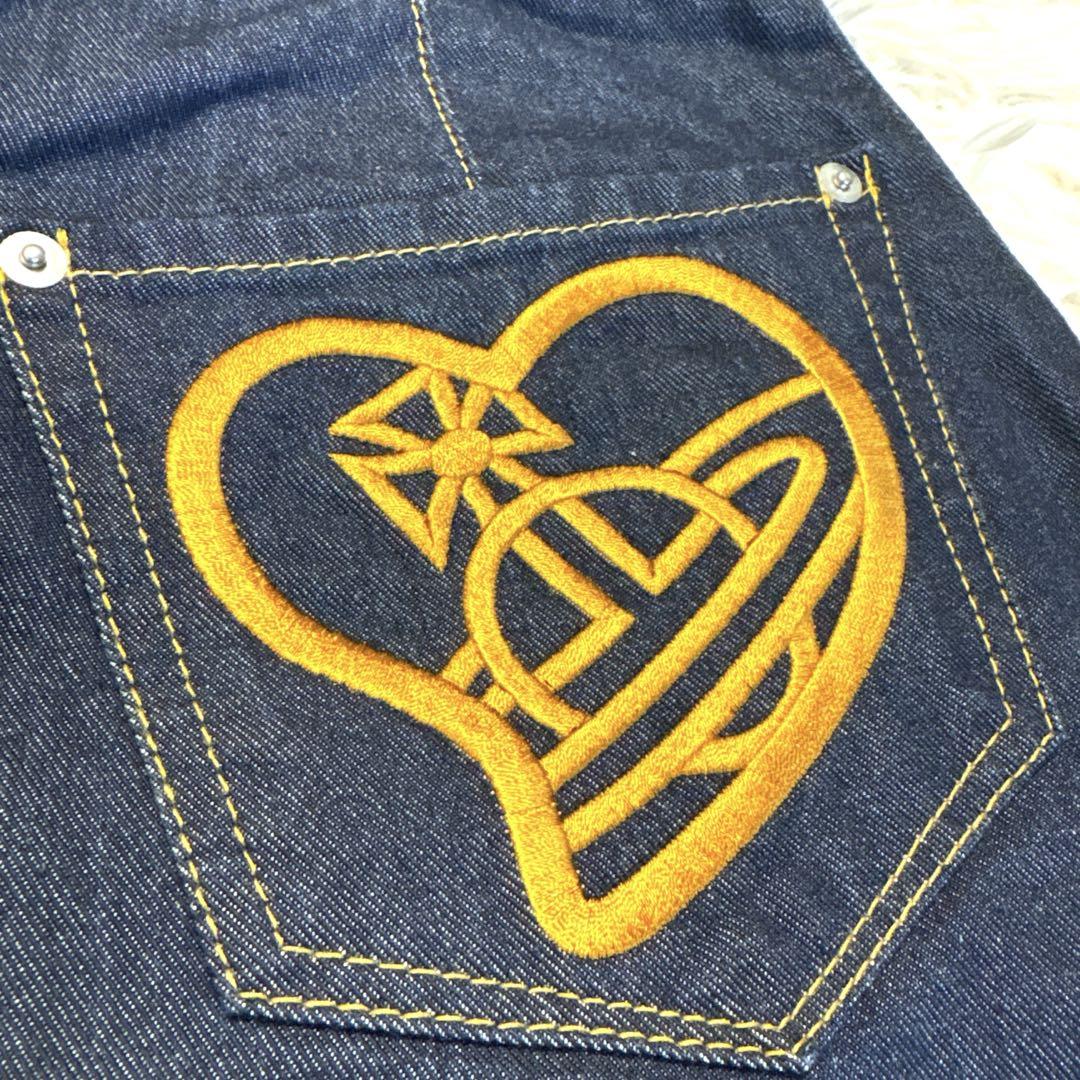美品✨Vivienne レッドレーベル スカート 変形デニム オーヴ刺繍　2