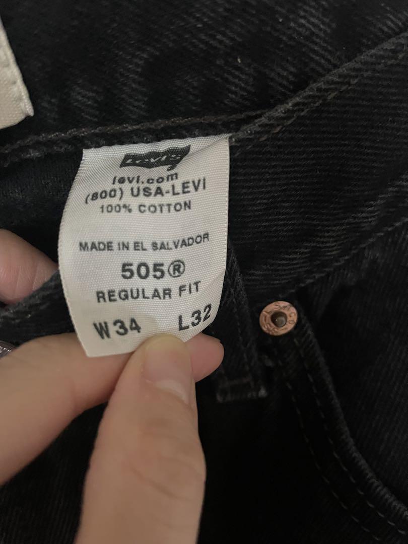 加工あり☆リーバイス505 Levi’s ブラックデニム 古着