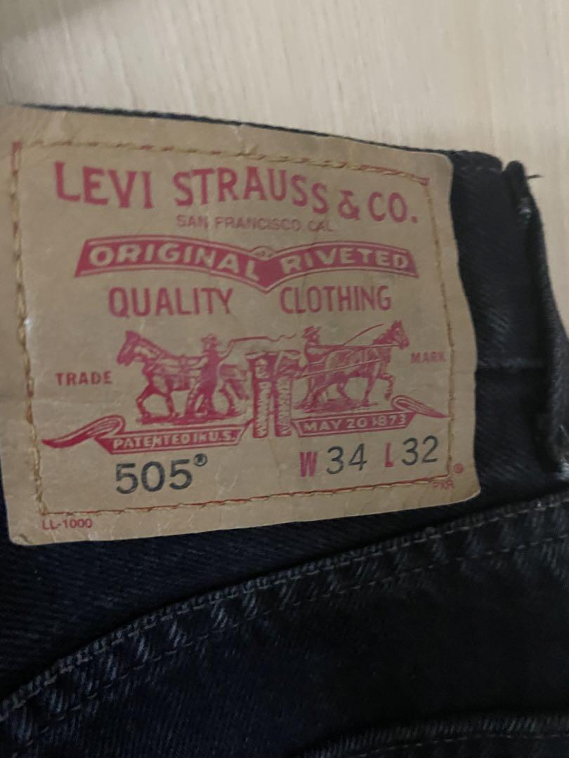 加工あり☆リーバイス505 Levi’s ブラックデニム 古着