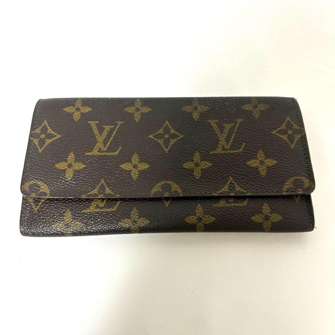 【美品】Louis Vuitton ルイヴィトンモノグラム ポルト 長財布札入れ
