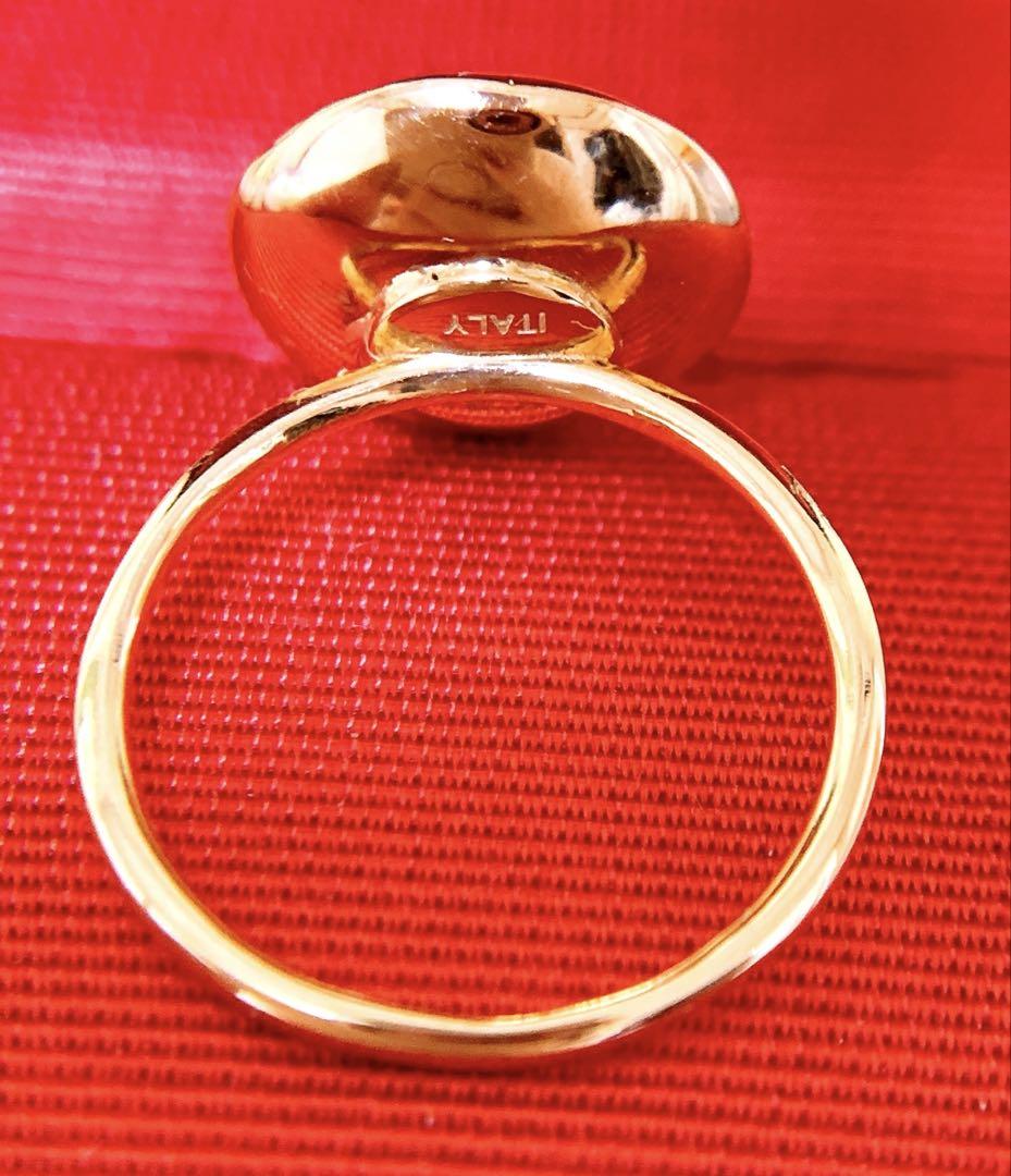 Italy jewelry ❣️約3g❗️k18YGイタリアンサークルリング