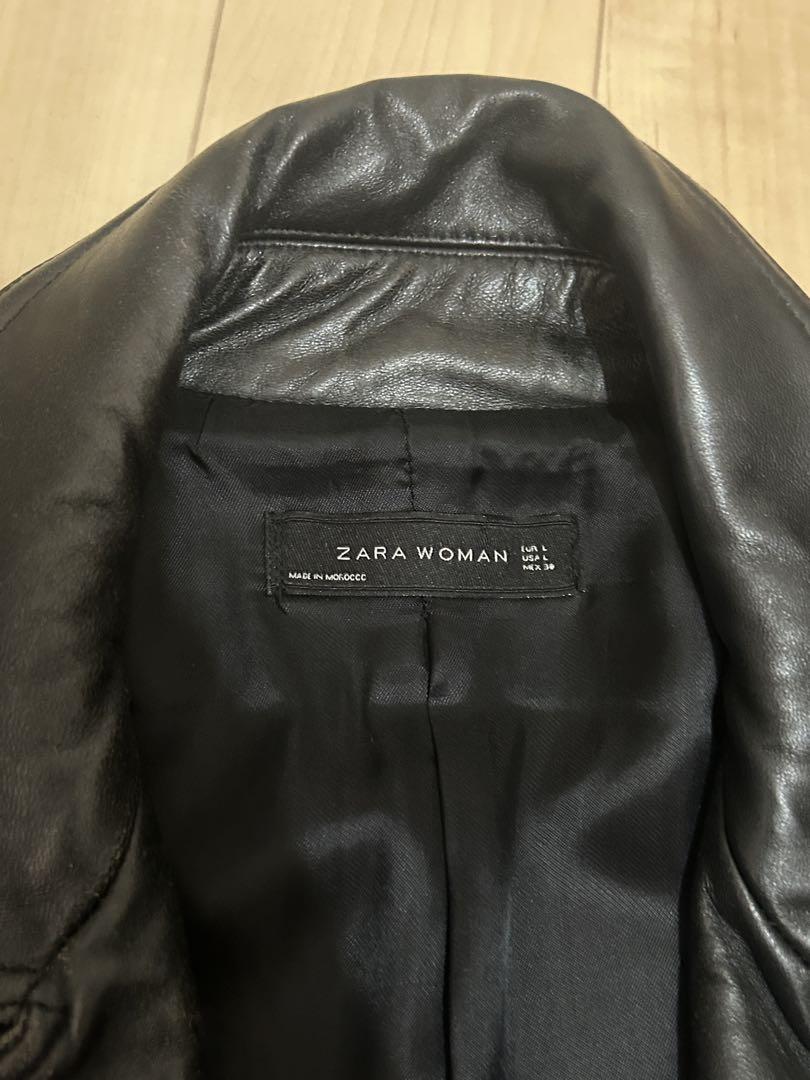ZARA WOMAN ブラック ダブルライダースジャケット L