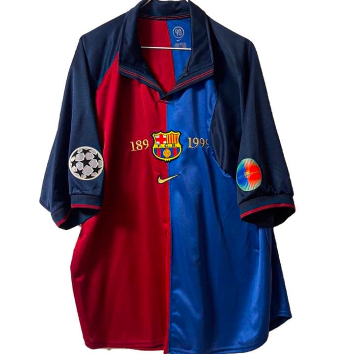 値下げ不可 99/00 バルセロナ ユニフォーム フィーゴ 100周年 最新作