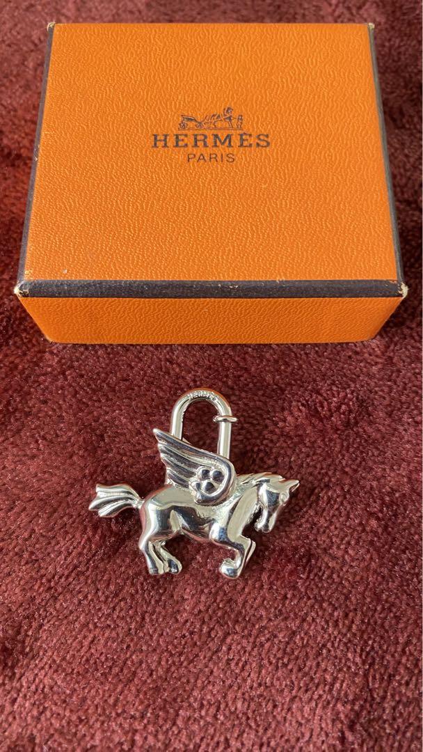 エルメス カデナ ペガサス バッグチャーム ヴィンテージ 南京錠 馬