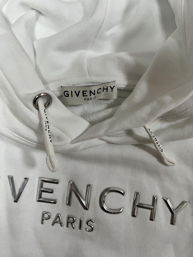GIVENCHY ホワイト フード付きパーカー Sサイズ