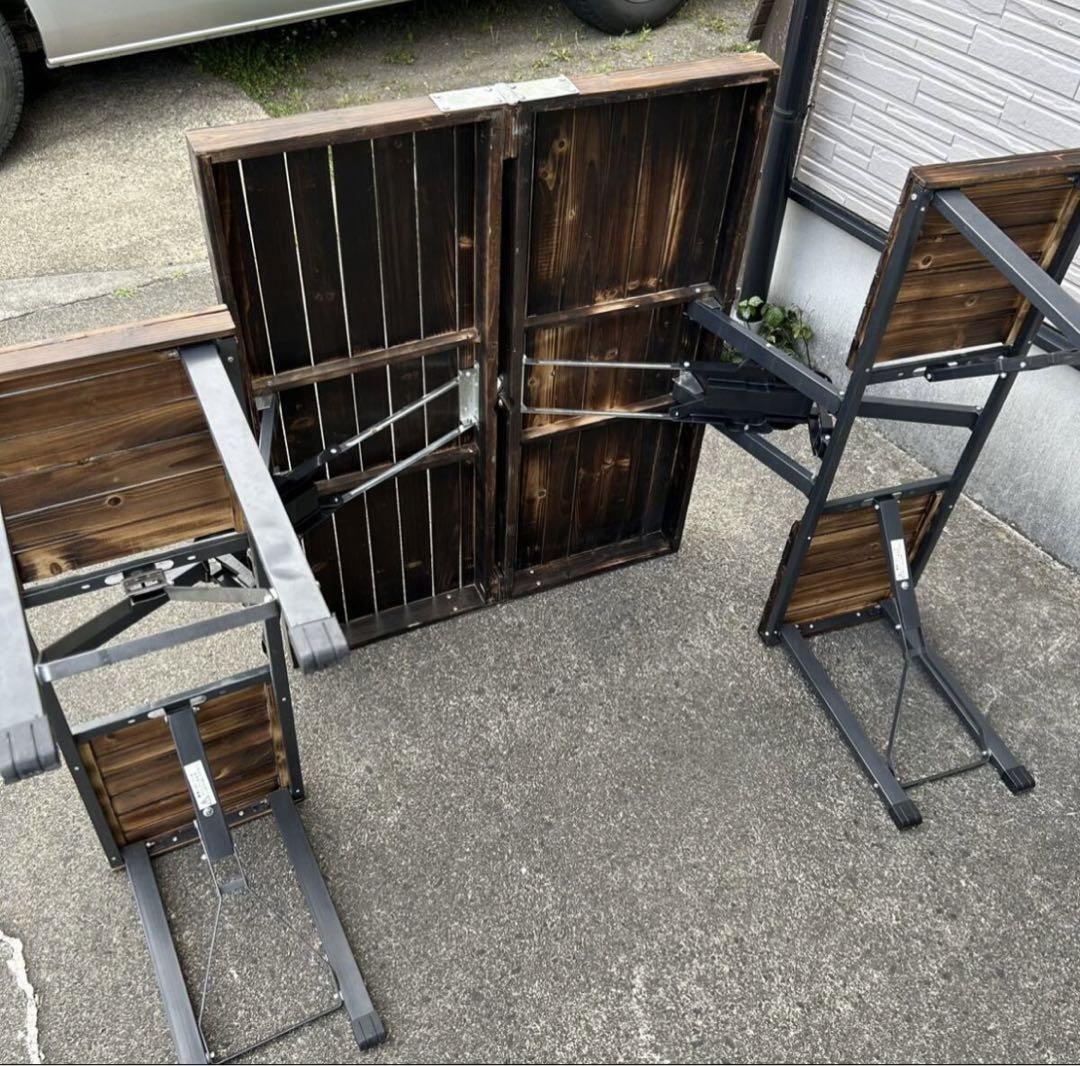 アウトドア テーブル 折りたたみテーブル 木製 チェア ピクニック キャンプ