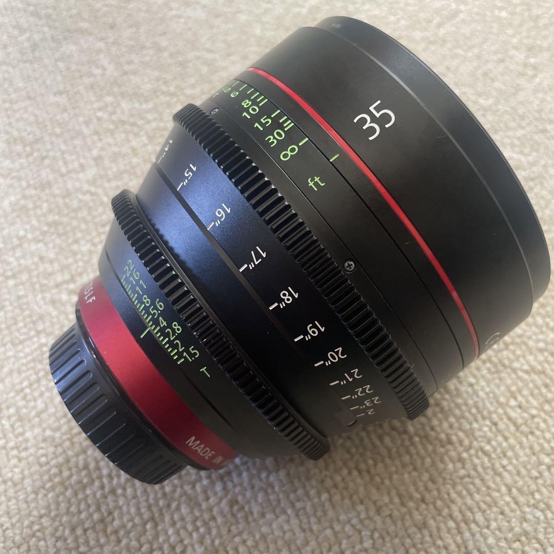 CANON シネレンズ CN-E 35mm T1.5 L F（フィート表記） Canon Cinema Prime Lens CN-E 35mm T1.5 L F (EF Mount) | Band Pro