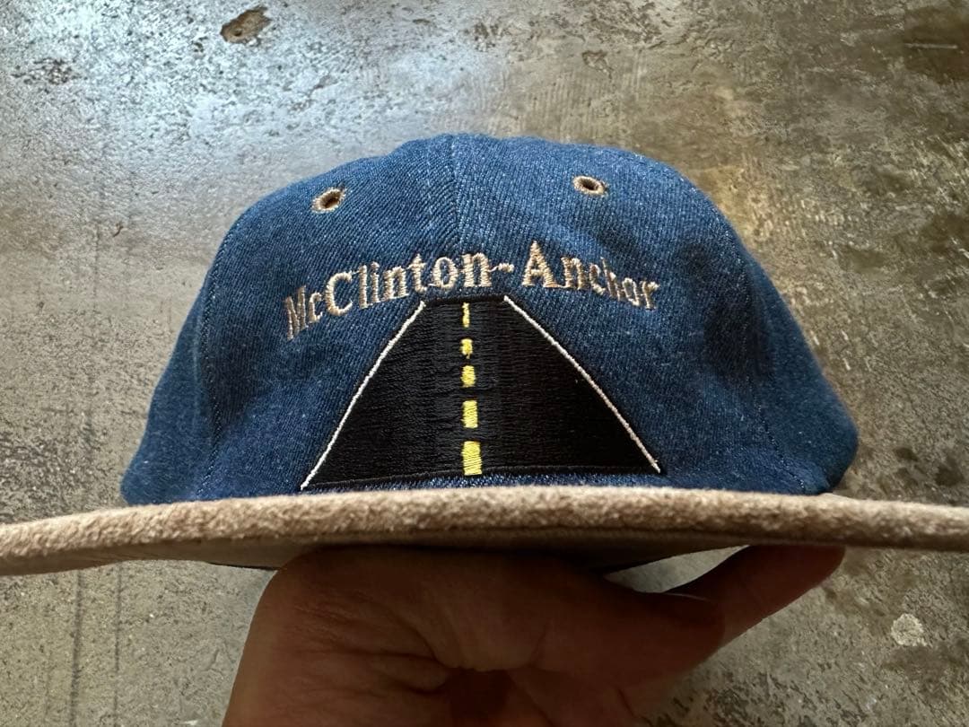 激レア USA デッドストック 企業系 デニム トラッカーキャップ