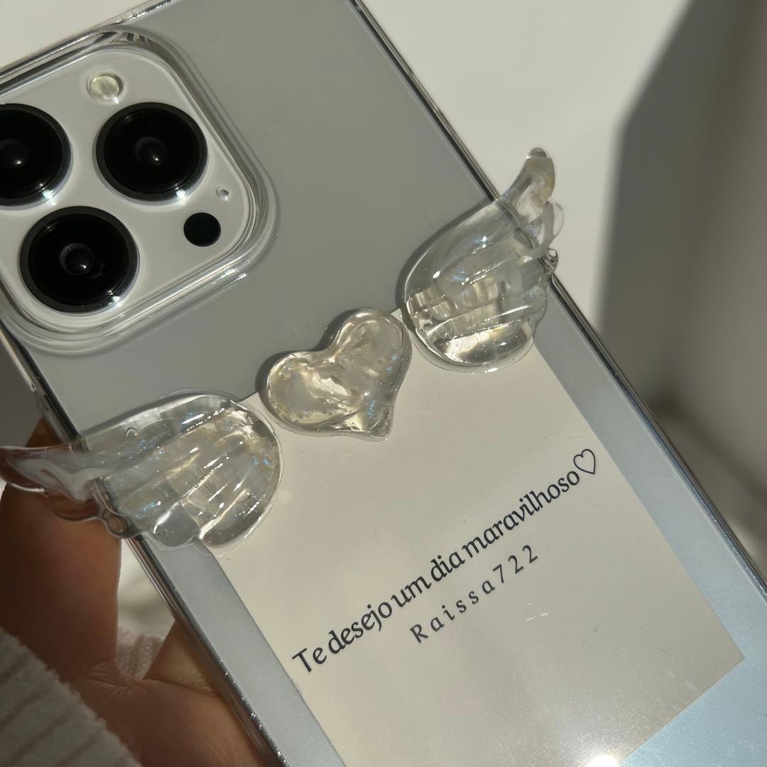 ハピネス　スマホケース　iPhoneケース　ハンドメイドケース　手作り