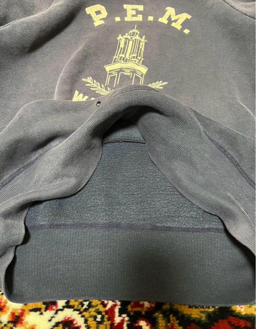 Champion ランタグ　ナス紺　スウェットシャツ