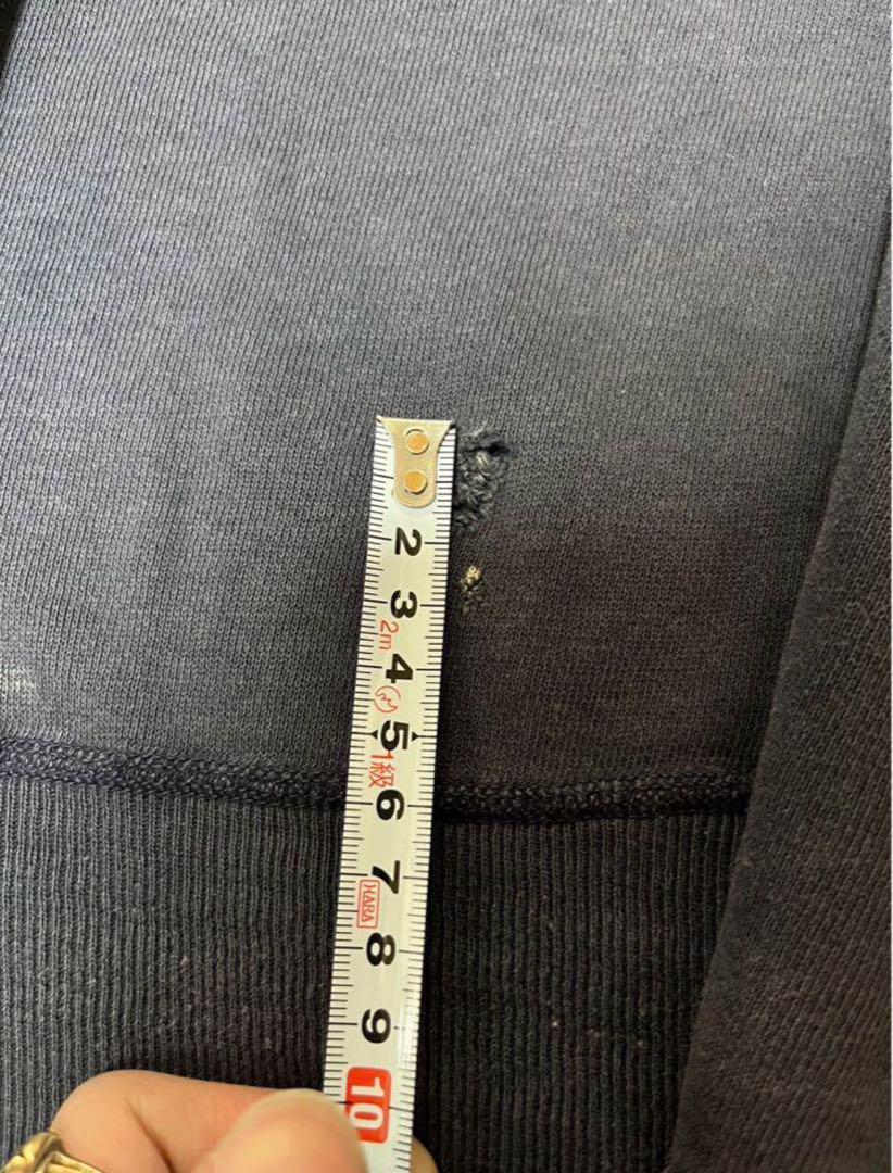 Champion ランタグ　ナス紺　スウェットシャツ
