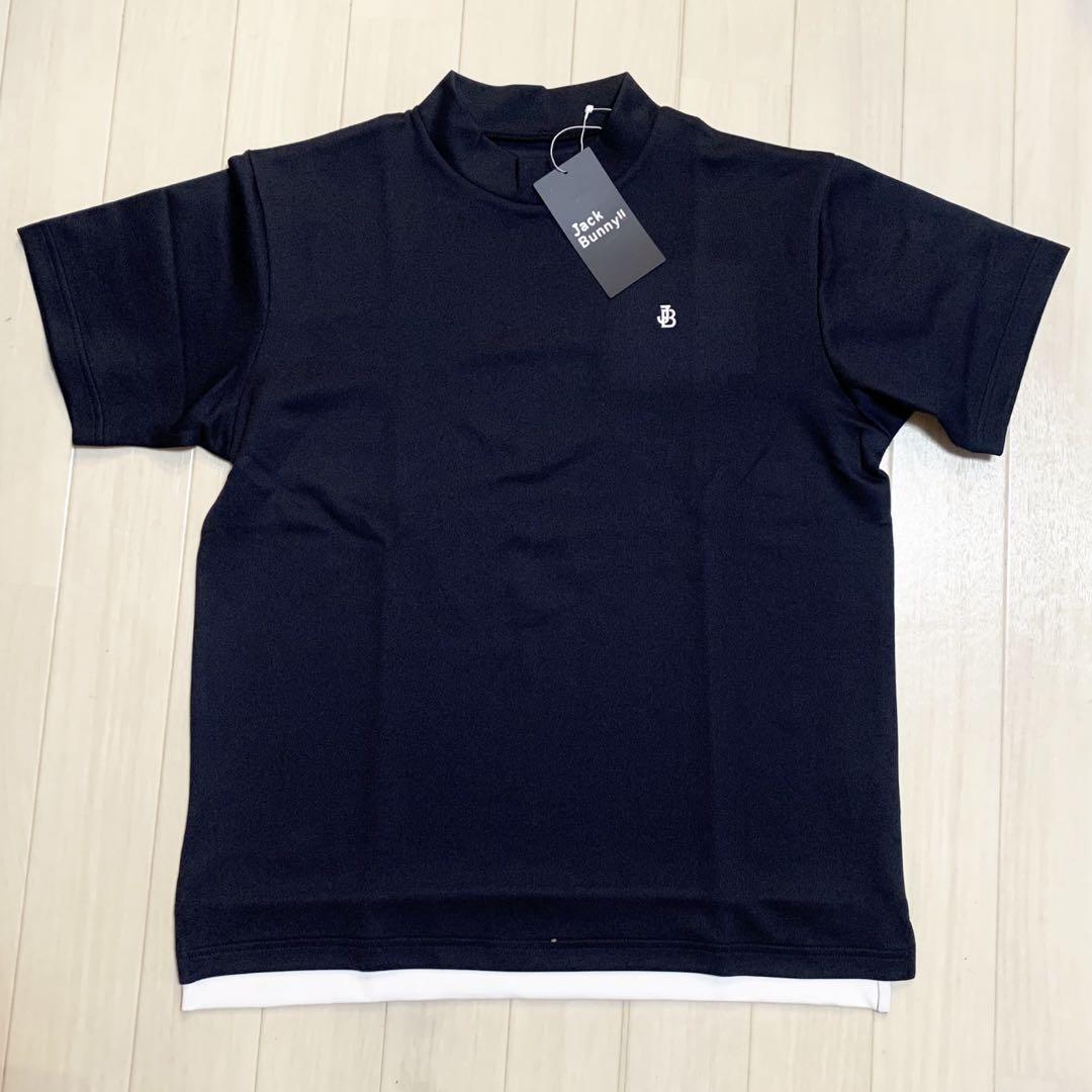 新品■11,000円【ジャックバニー】メンズ　モックネック　半袖シャツ　5/L