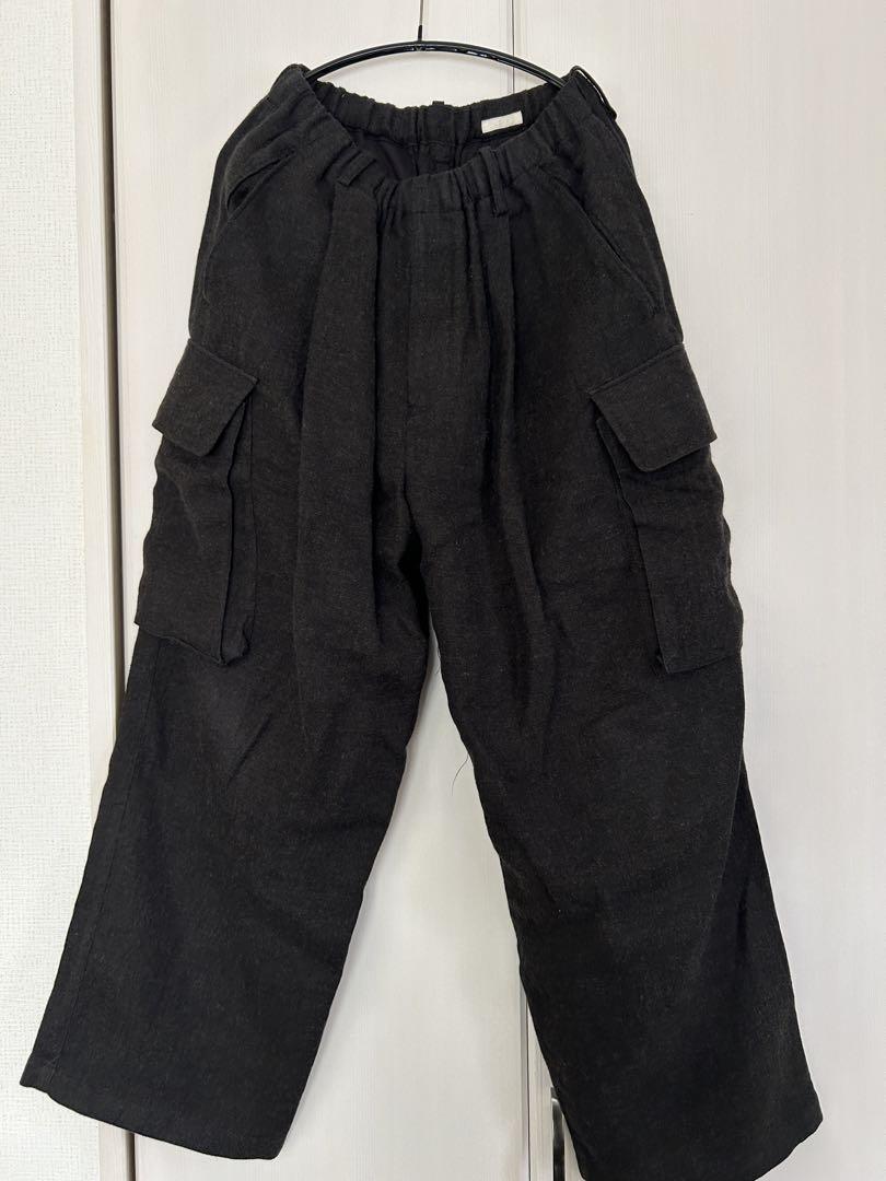 パンツ LIDNM LINEN WOOL FATIGUE PANTS