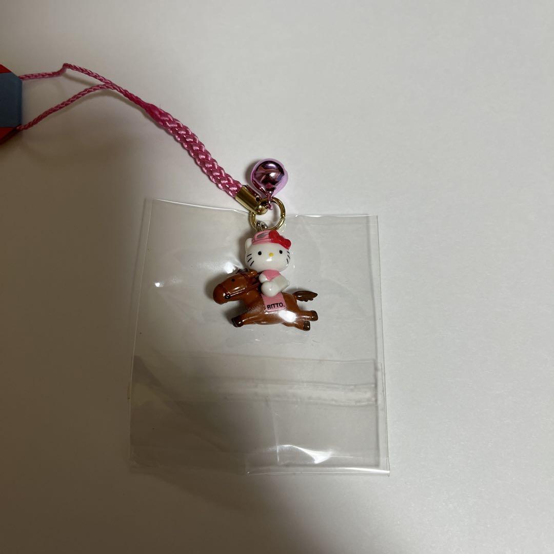 超希少！激レア！キティちゃんRITTO キーホルダー　滋賀限定　栗東バージョン 516 ご当地キティ 根付け ストラップ 栗東 滋賀 RITTO 競馬