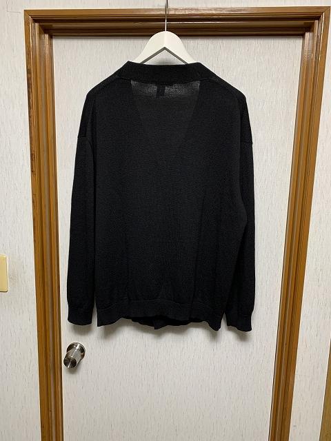 6 美品 ATON WOOL WASHI OVERSIZED CARDIGAN