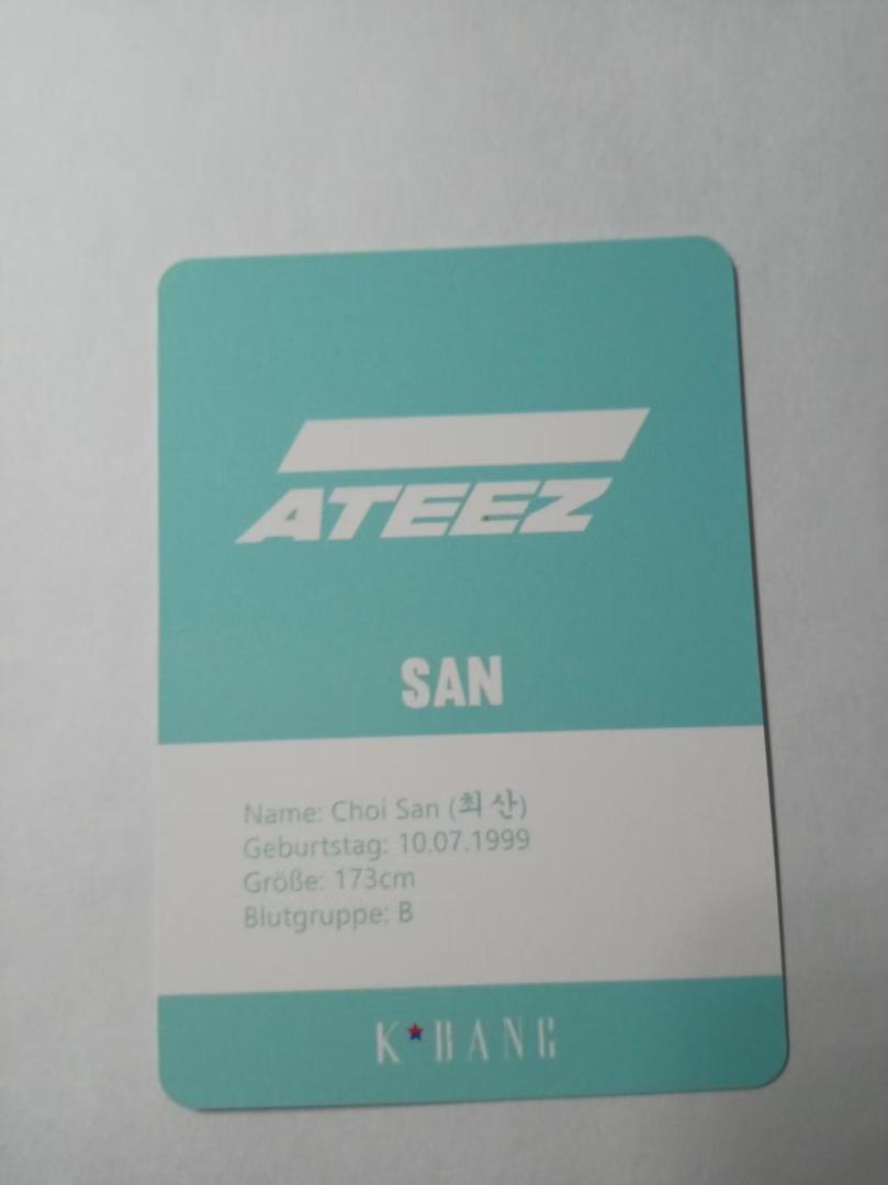 KBANG  トレカ ATEEZ SANサン