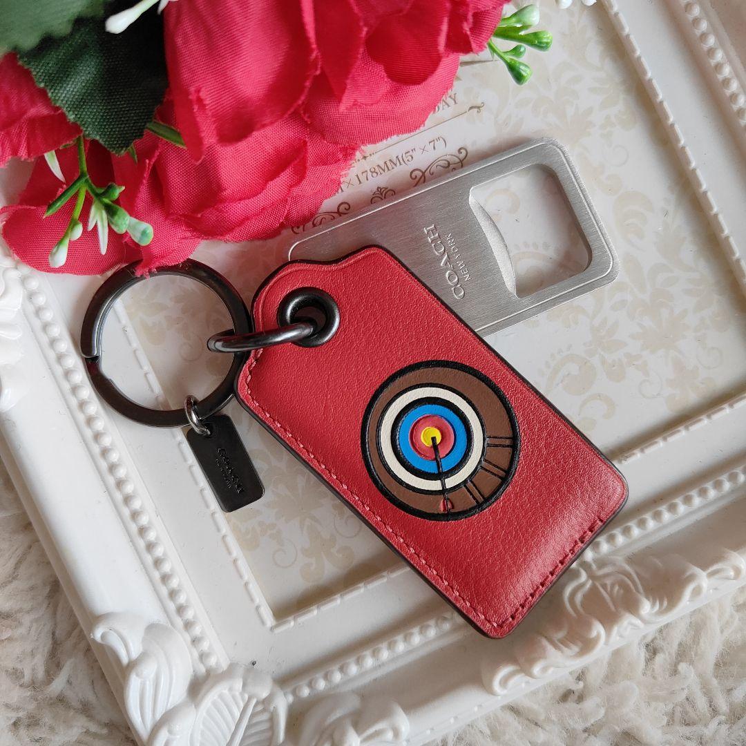 新品　未使用　COACH　コーチ　栓抜き　レザー　キーホルダー　レア