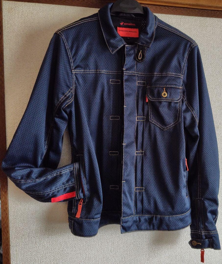HONDA ♦アラカワシンイチロウ♦Ｇジャン風メッシュジャケットL