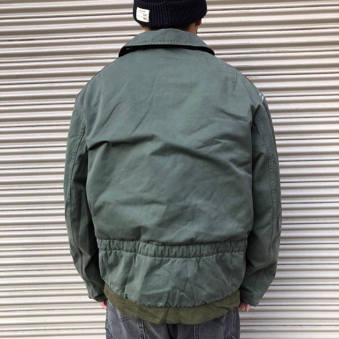 90s フランス軍 空軍 実物 パイロット フライトジャケット ユーロ 108L
